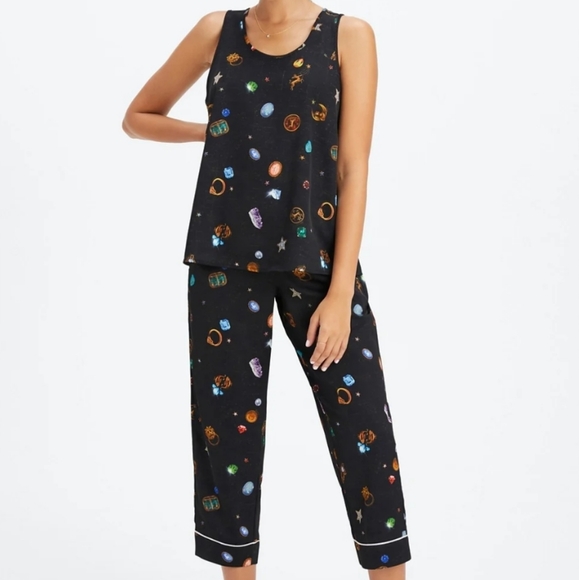 Fabletics Eco Satin Pajama Set | "Lucky Charm" | Size Medium | Like New โจ - Picture 12 of 14